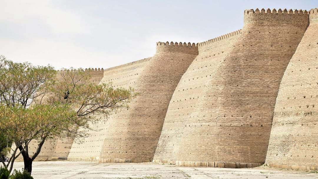 Bukhara. Ark - Le mura esterne